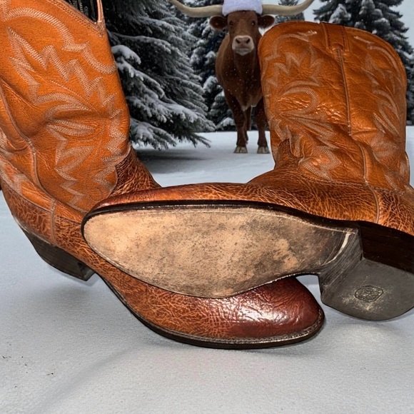 π₯ Dan Post Bullhide Cowboy Boots 11D USA Made β Christmas Special π - Picture 7 of 16